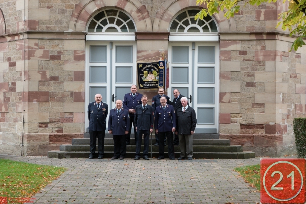 Gruppenfoto der Alters- und Ehrenabteilung des Löschbezirk Bischmisheim